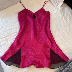 Vintage gold tag Victoria’s Secret gothic lingerie slip dress